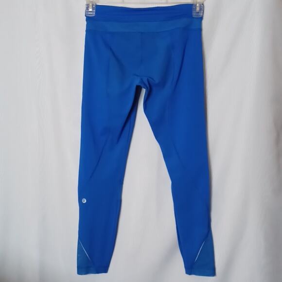 Lululemon Athletica Women's Zipper Front Leggings with Mesh Trim. Size 6 - Picture 10 of 15